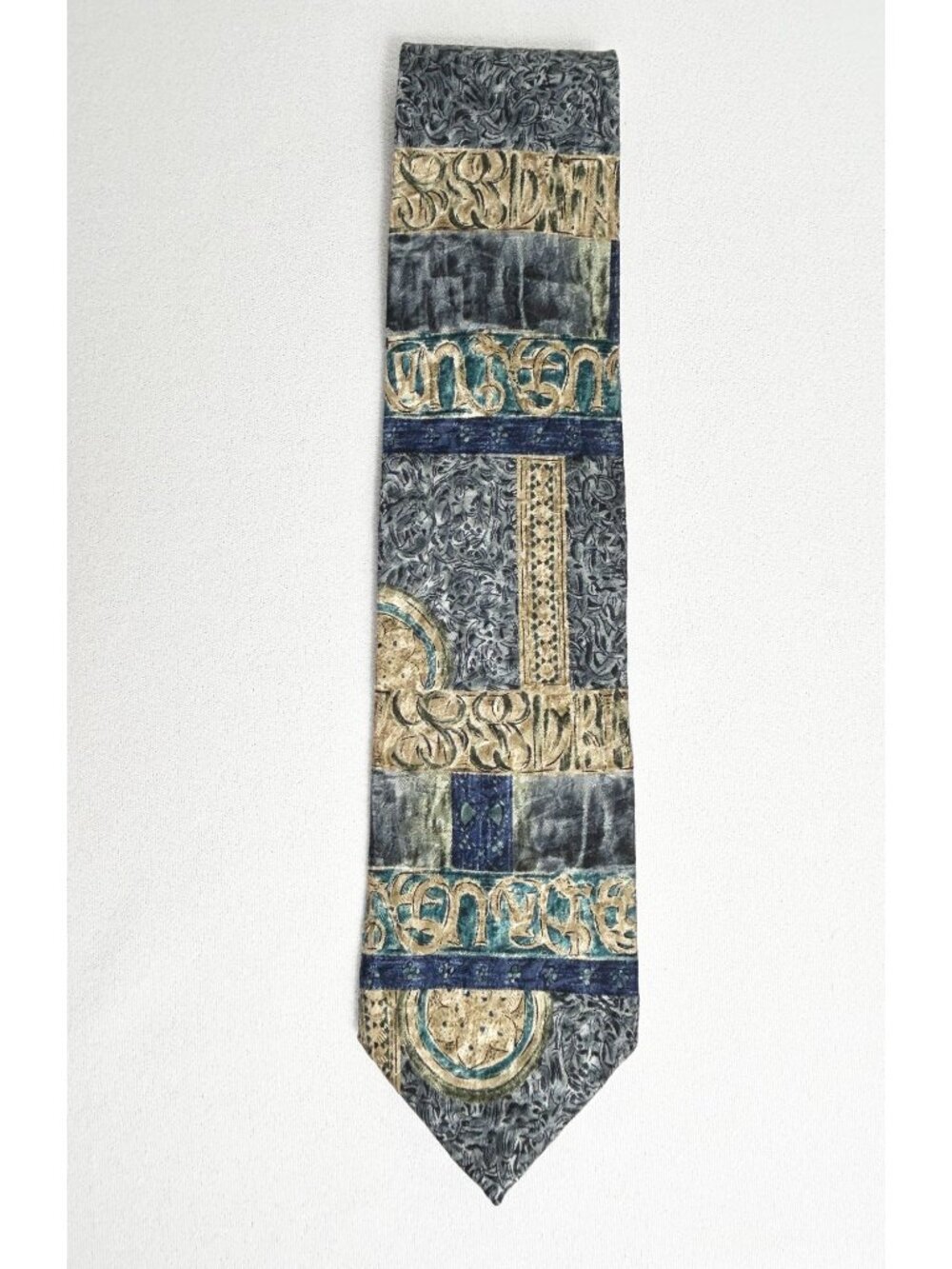 Parker Sage New York 100% Silk Celtic Print "Love" Necktie - New